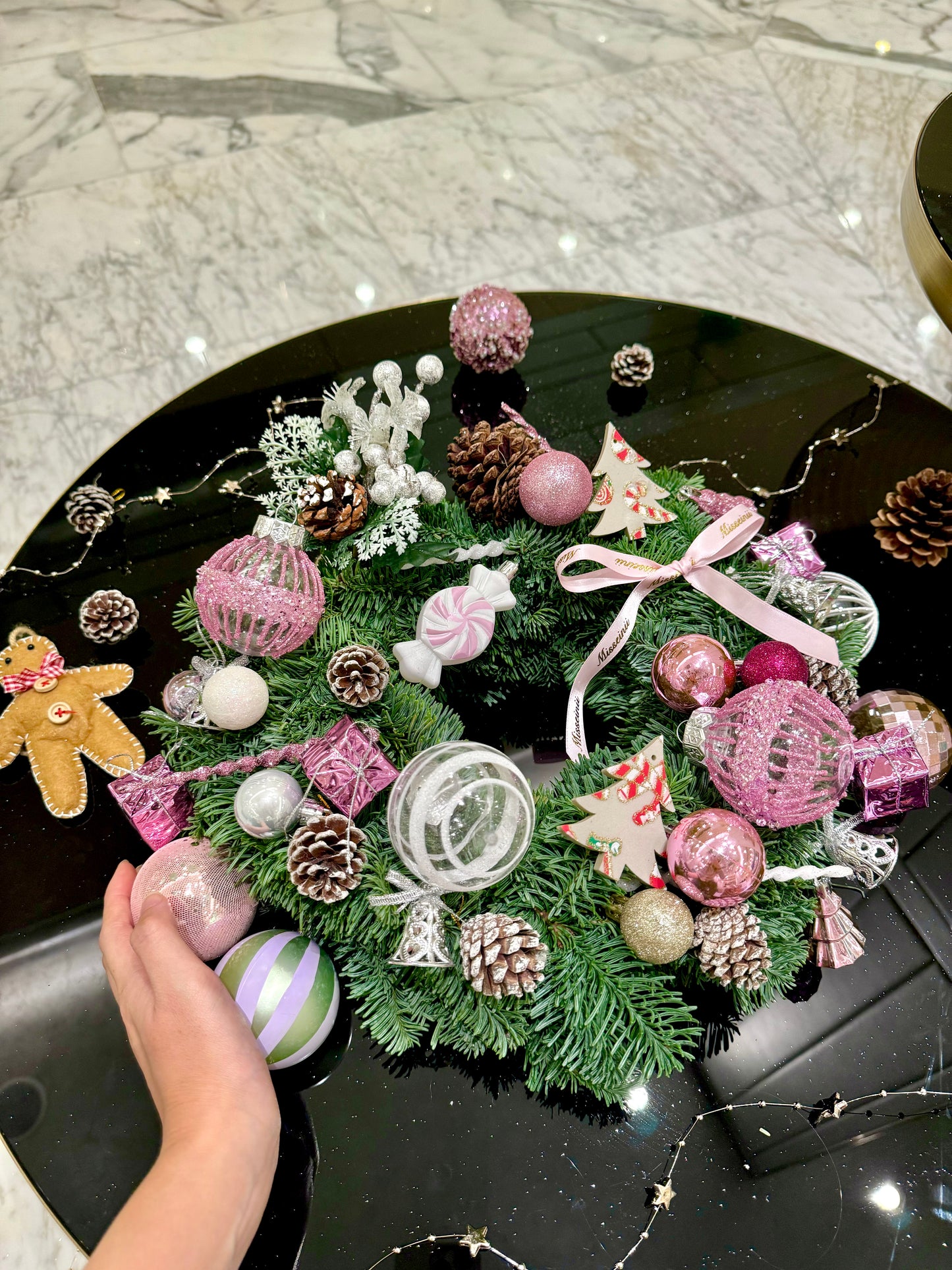 Dutch Noble Christmas Wreath (Pink) 30/40/50cm 荷蘭貴族松聖誕花圈