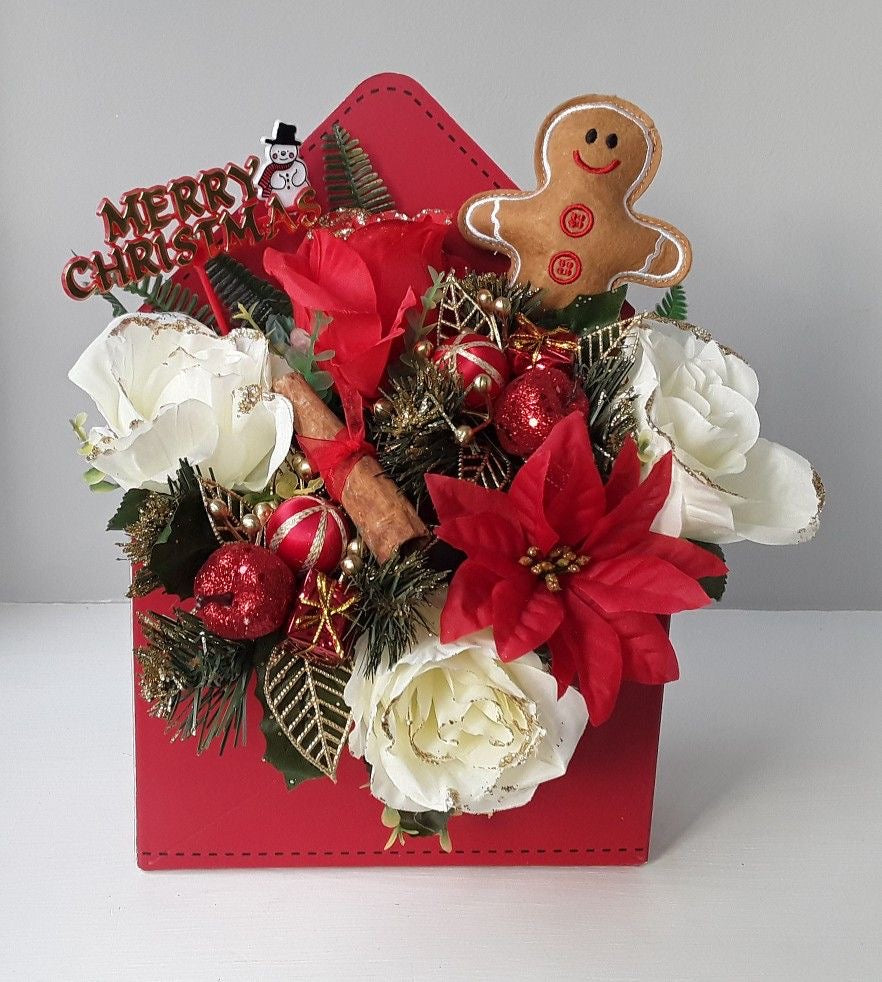 Fresh Christmas Flower & Rose Gift Set