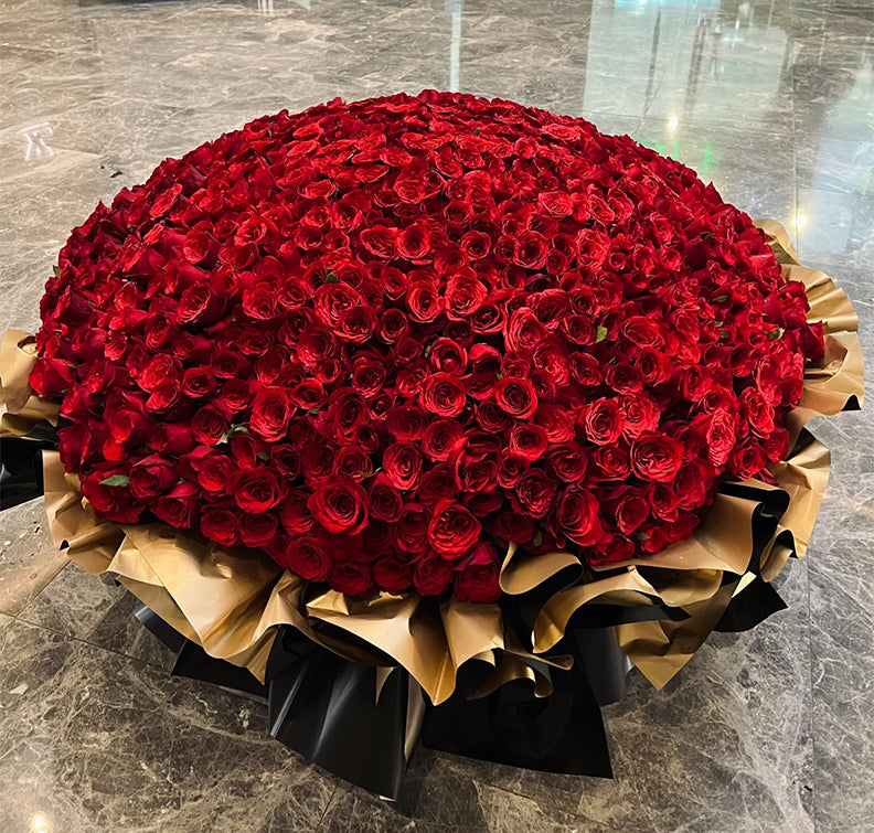 999 Red Roses Bouquet 999枝紅玫瑰求緍花束
